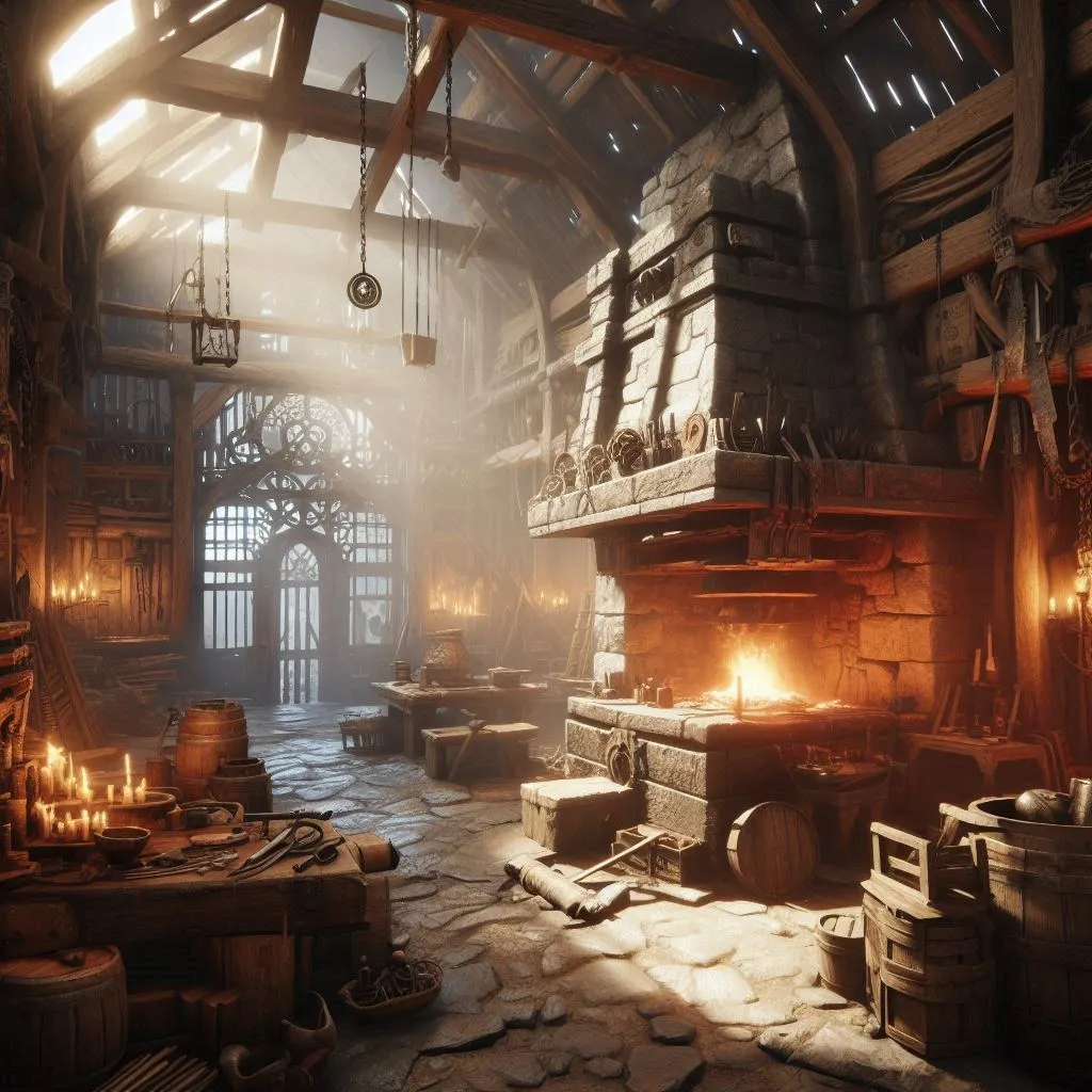 Bladiator blacksmith building